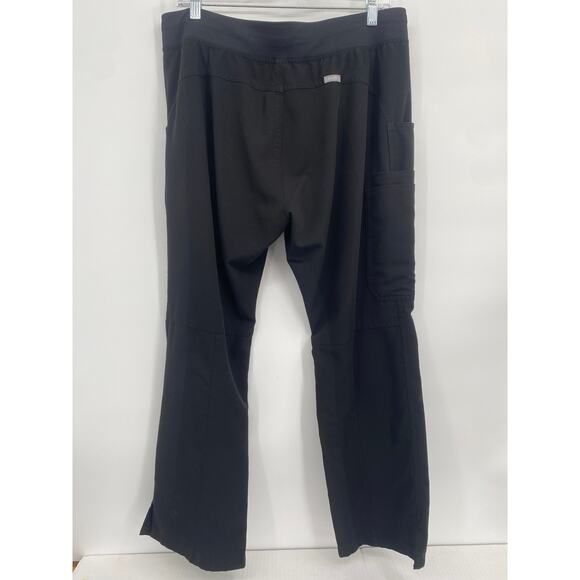 Figs Black Track Pants with Gray Drawstring - Picture 5 of 9